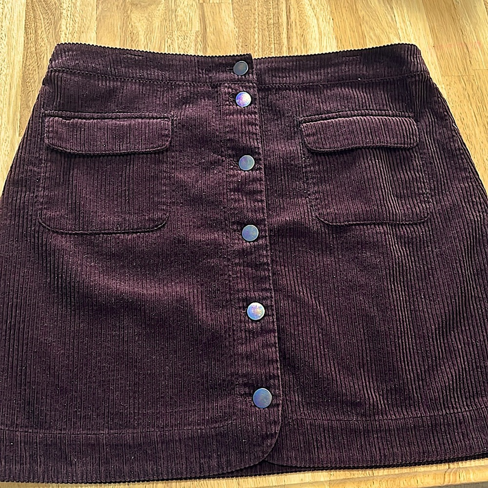 Corduroy pencil skirt